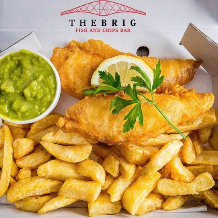 the brig            
                              Golden Fried Fish & Chips